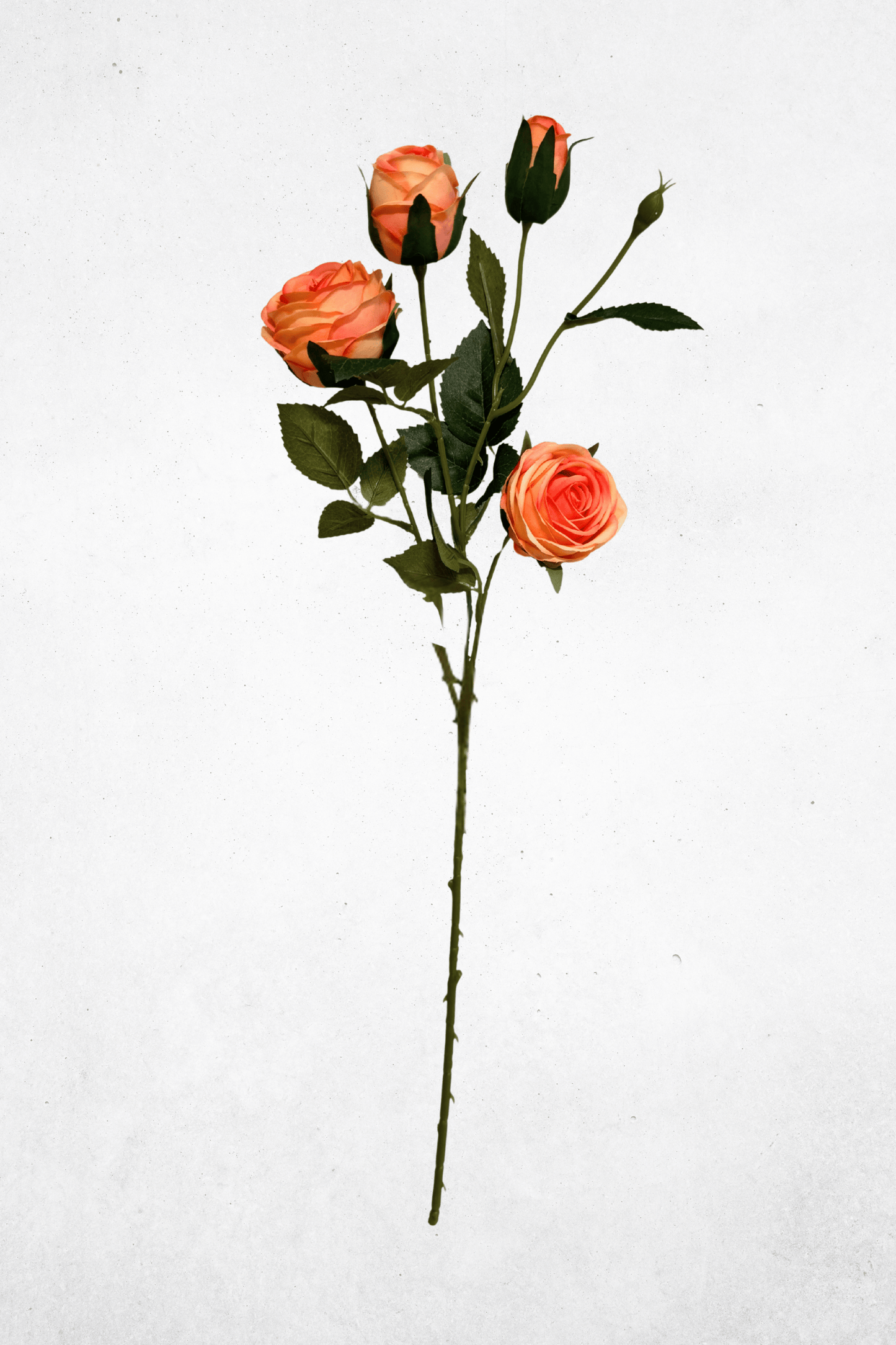 Kunstblume Rose Aprikose 62cm