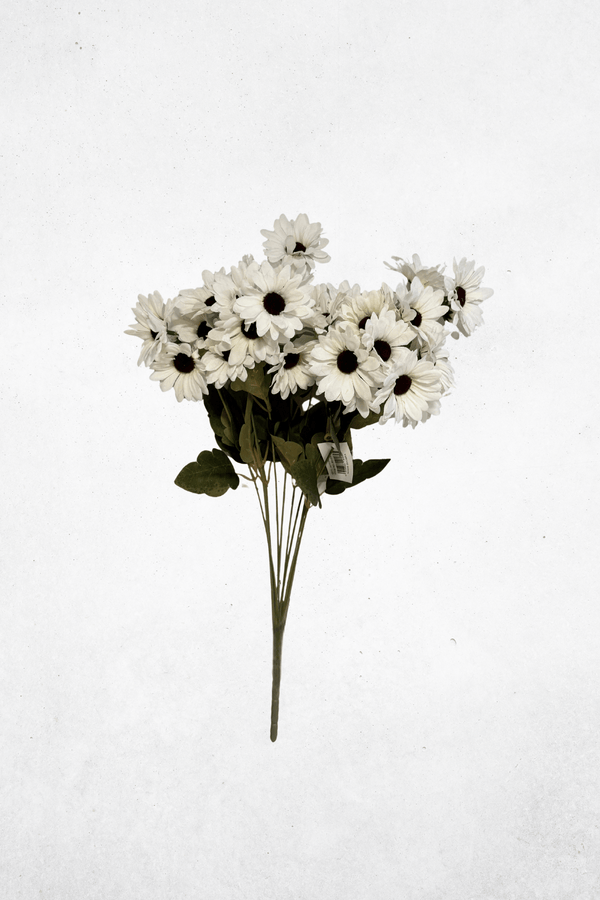 Kunstblume Gänseblümchen Weiß - 56 cm - Kunstblume für natürliche & verspielte Deko