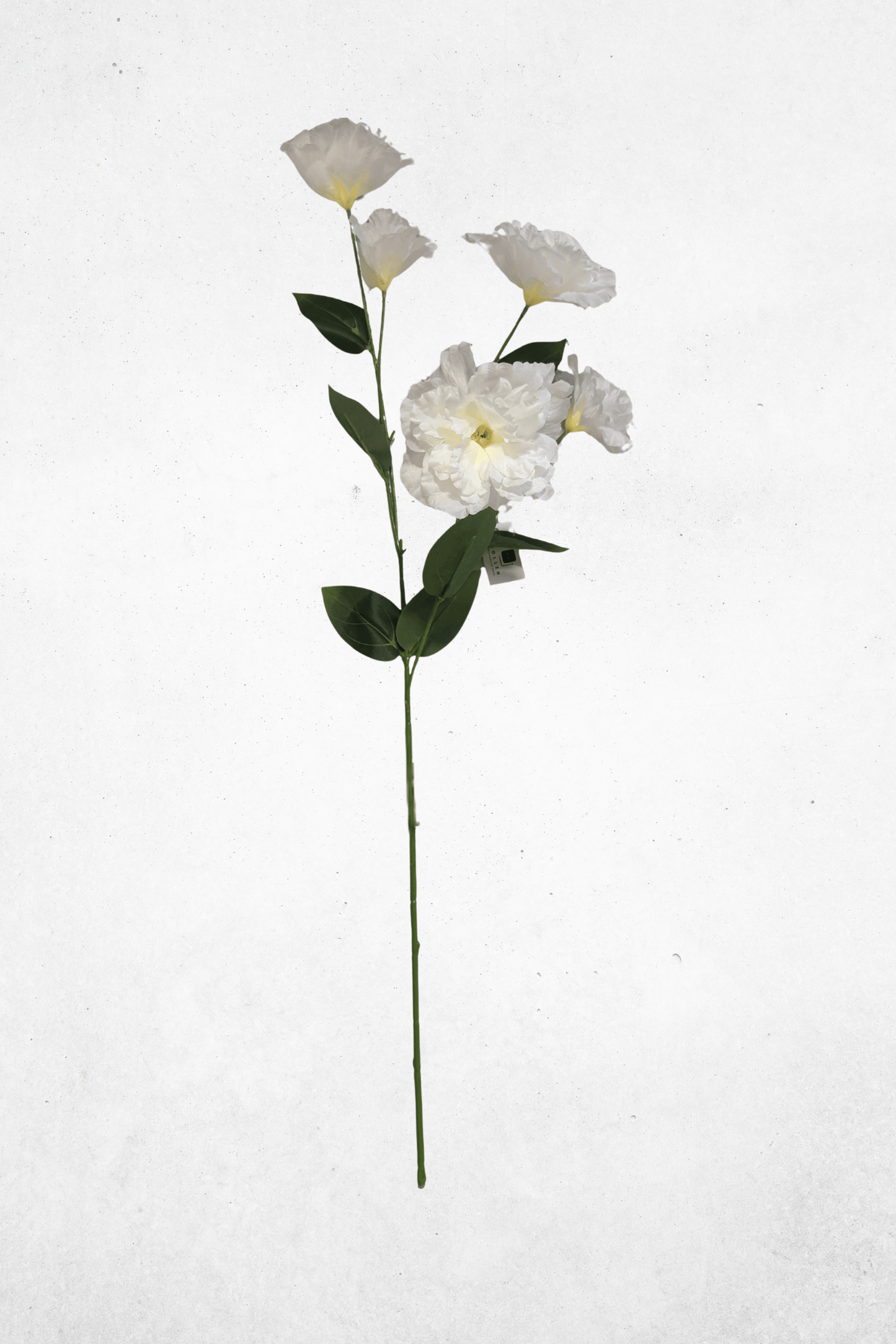 Kunstblume Hortensie 5-Köpfig Weiß 82cm