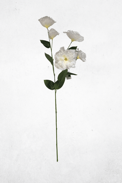 Kunstblume Hortensie 5-Köpfig Weiß 82cm