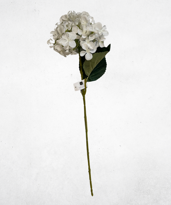 Kunstblume Hortensie Weiß - 67cm - Langlebige Kunstblume für Events & Wohnräume