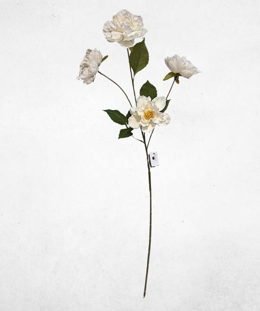 Kunstblume Hortensie Weiß 75cm