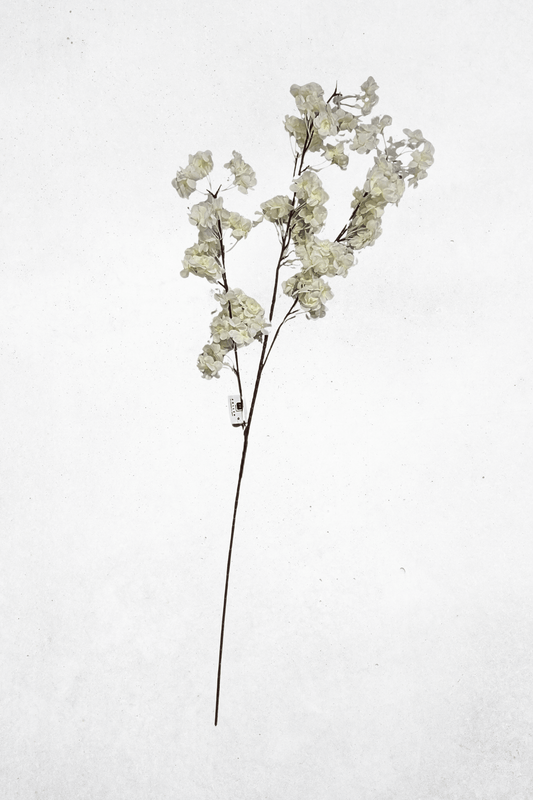 Kunstblume Kirschblüte Cremeweiß 95cm