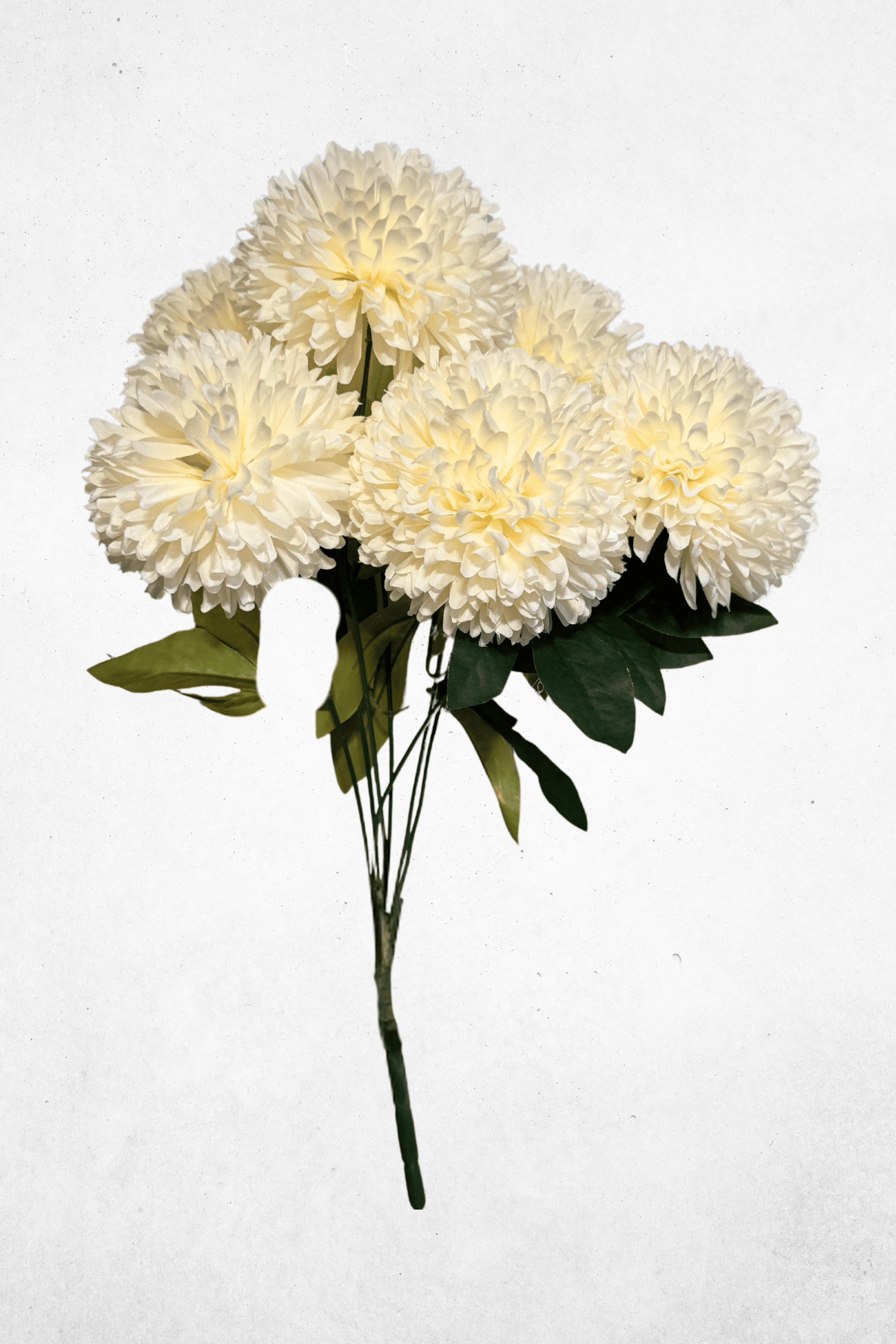 Kunstblume Nelkenstrauß Cremeweiß 43cm