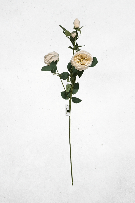 Kunstblume Pfingstrose 4-Köpfig Weiß 72cm