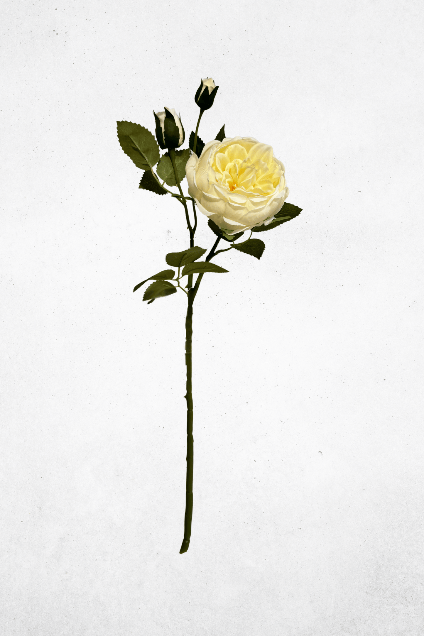 Kunstblume Pfingstrose Cremeweiß 65cm