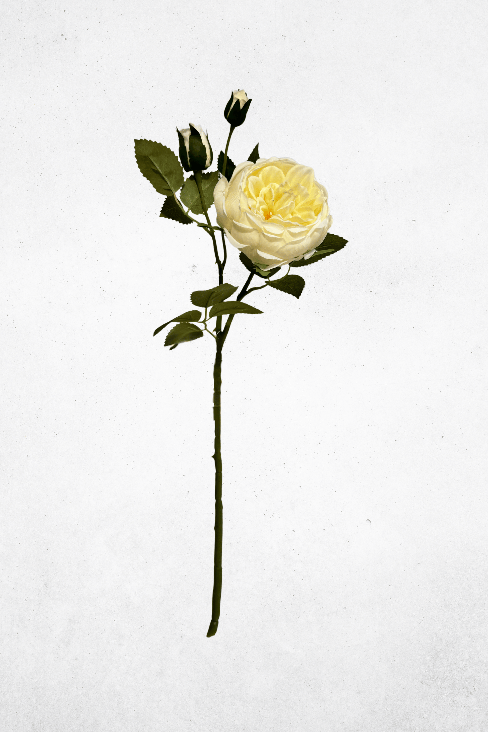 Kunstblume Pfingstrose Cremeweiß 65cm