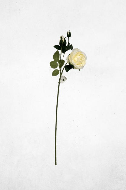 Kunstblume Pfingstrose Weiß 75cm