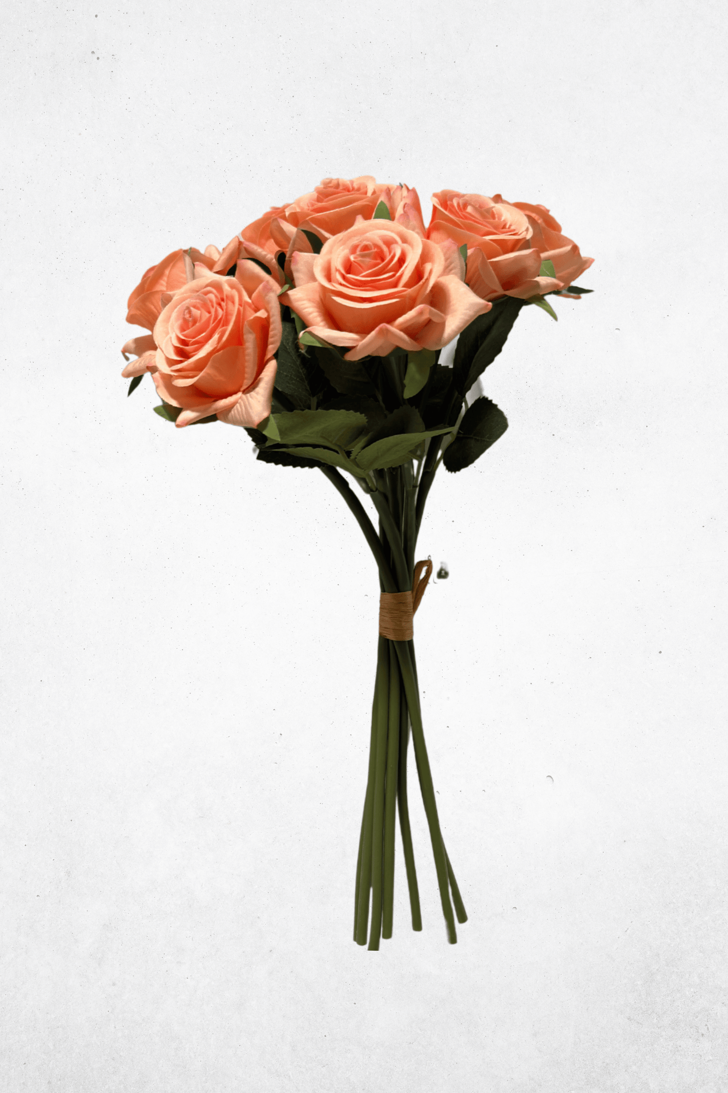 Kunstblume Rose Aprikose 35cm