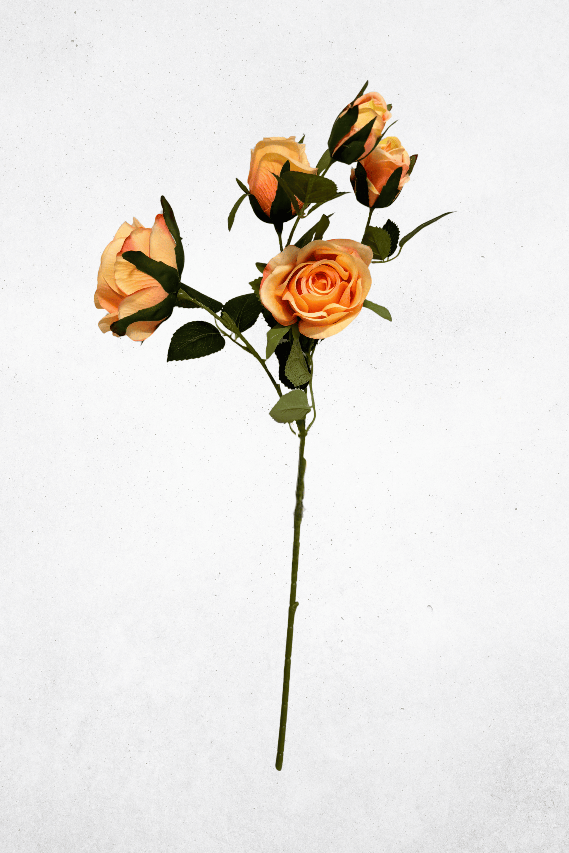 Kunstblume Rose Aprikose 66cm