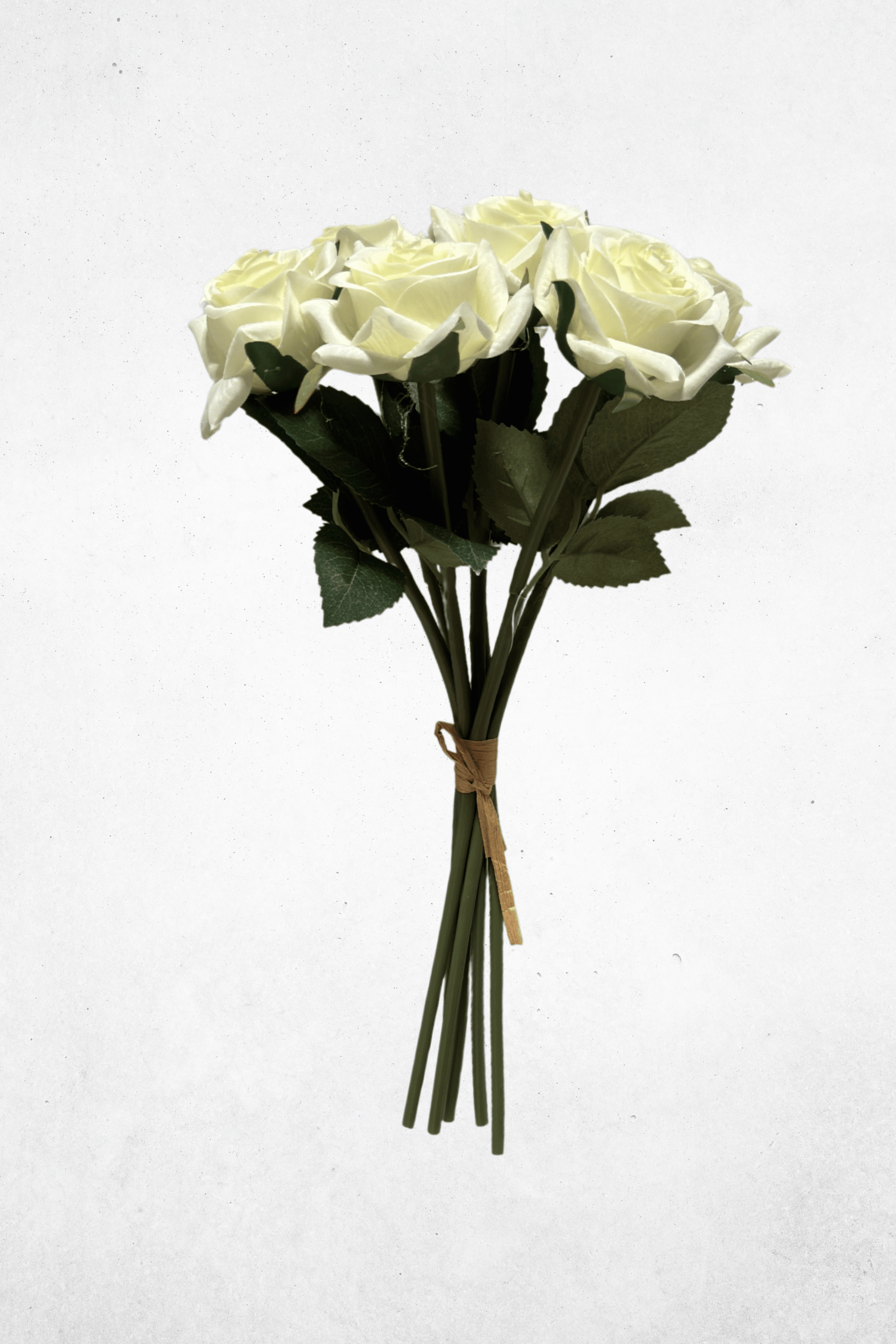 Kunstblume Rose Cremeweiß 35cm