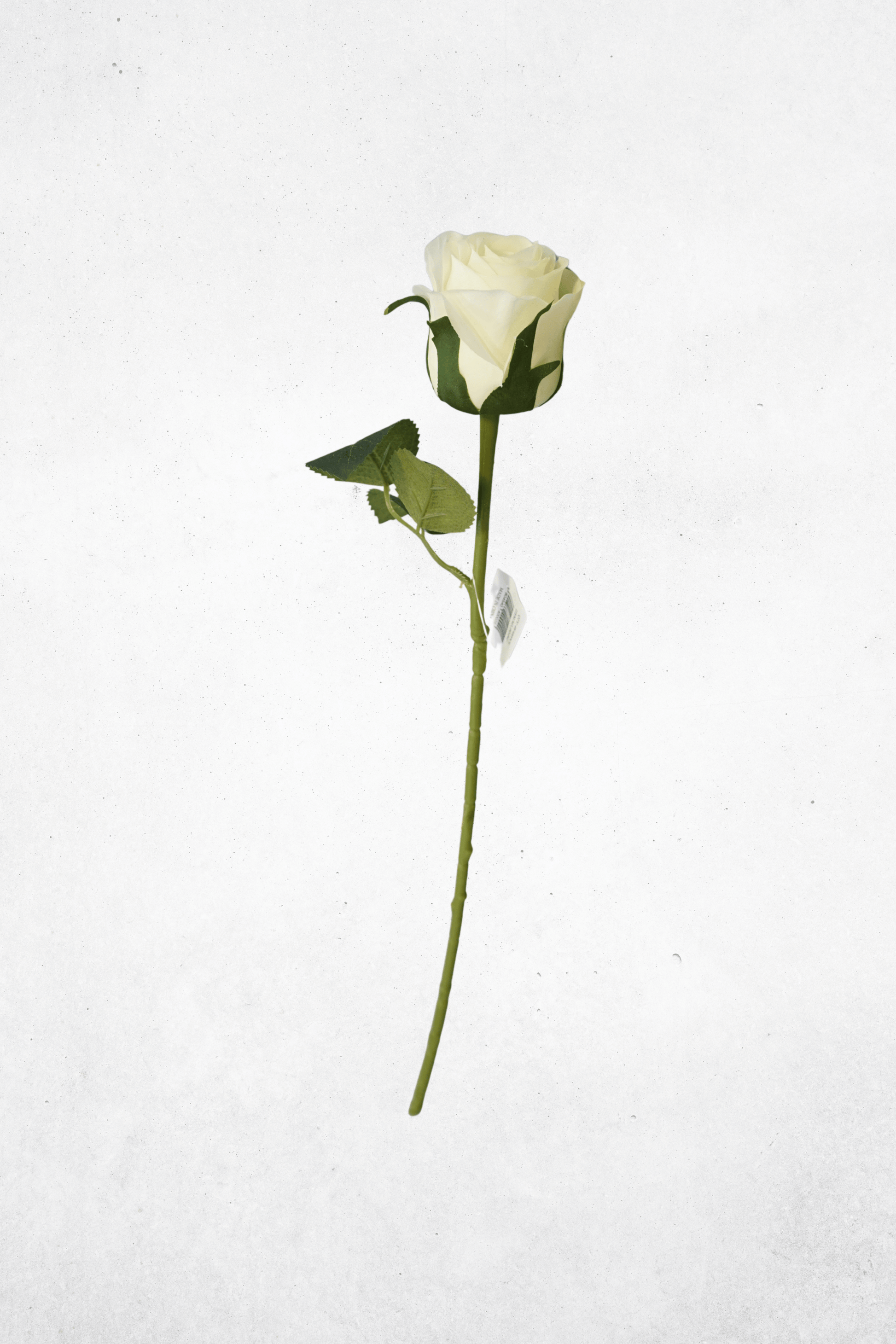 Kunstblume Rose Cremeweiß 50cm