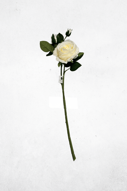 Kunstblume Rose Cremeweiß 56cm