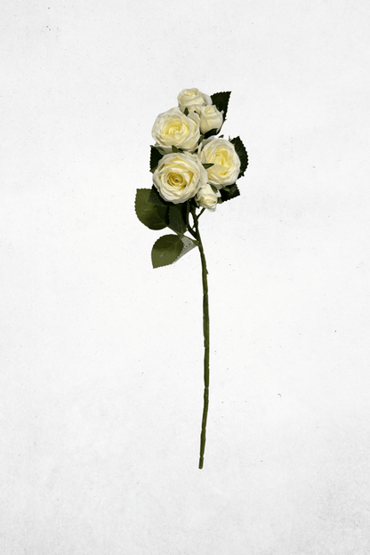 Kunstblume Rose Cremeweiß 66cm 2