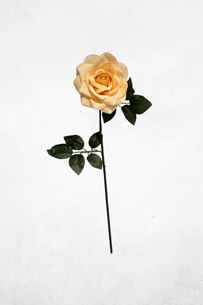 Kunstblume Rose Cremeweiß 97cm