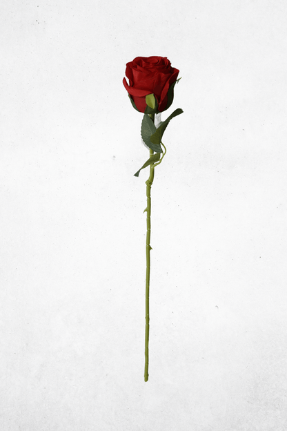 Kunstblume Rose Rot 50cm
