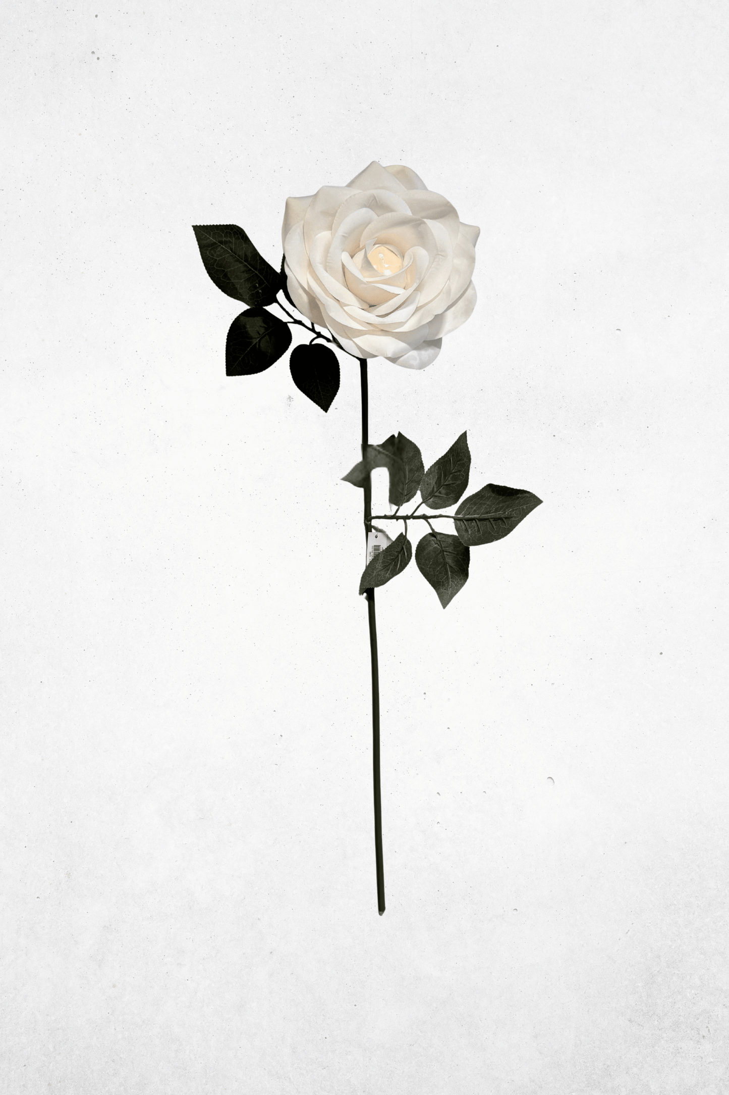Kunstblume Rose Weiß 97cm