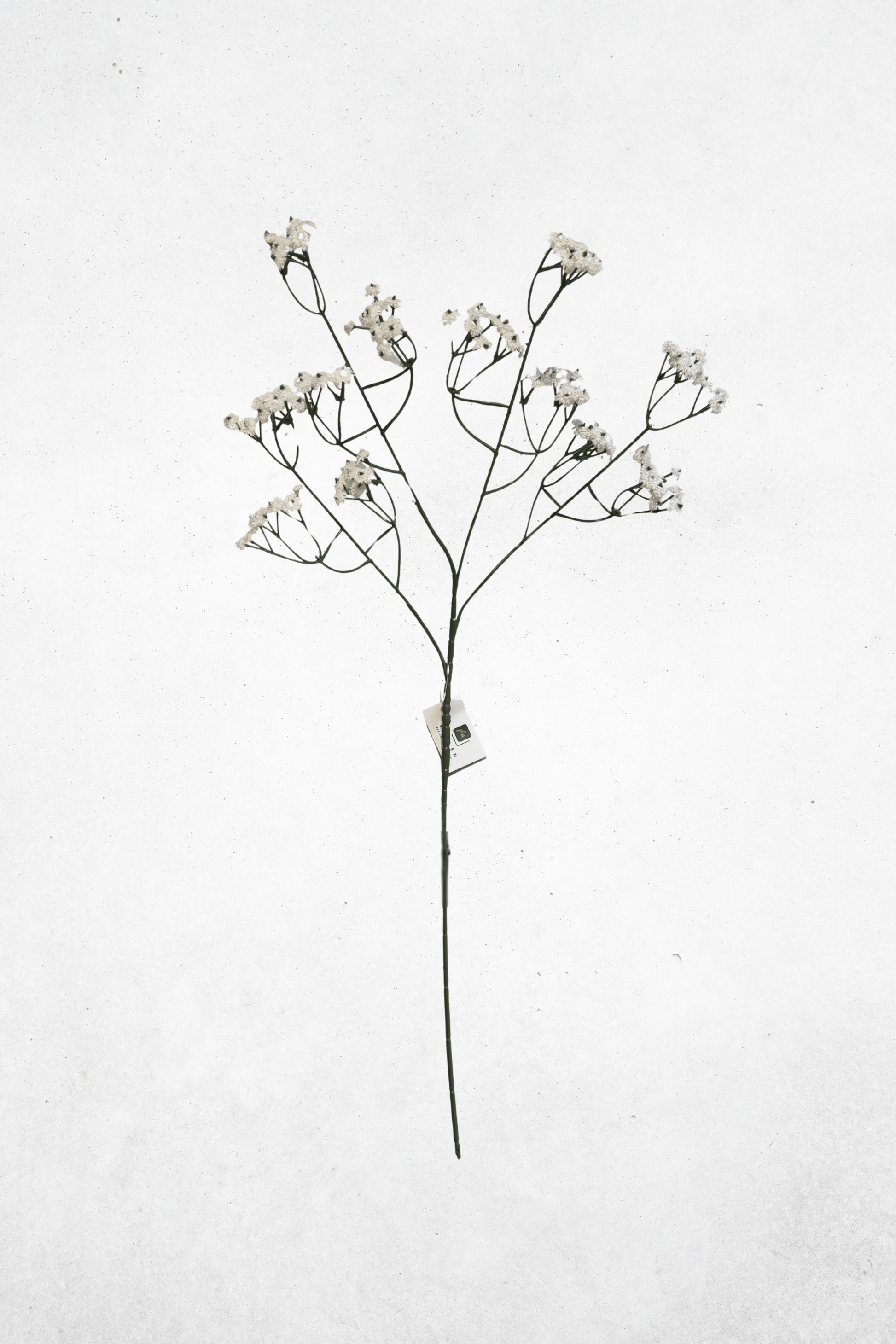 Kunstblume Schleierkraut Weiß Dunkelgrün 64cm