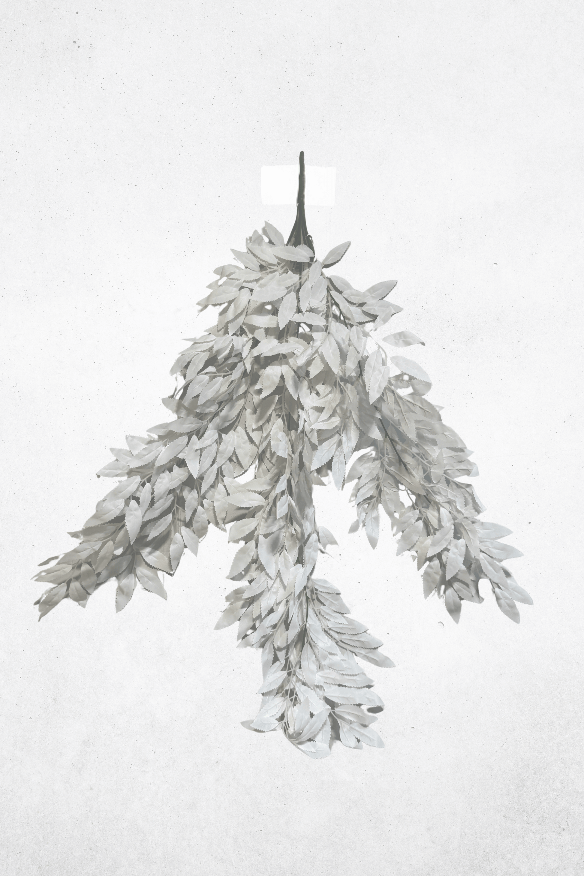 Kunstblume Weidenblätter Weiß 80cm