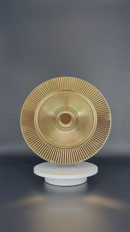 Platzteller Gold mit Muster 32cm - Edle Tischunterlage für Hochzeiten & Gastronomie