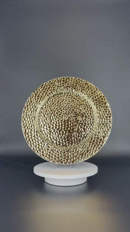 Platzteller Gold 32cm - Edle Tischunterlage für Hochzeiten & Gastronomie