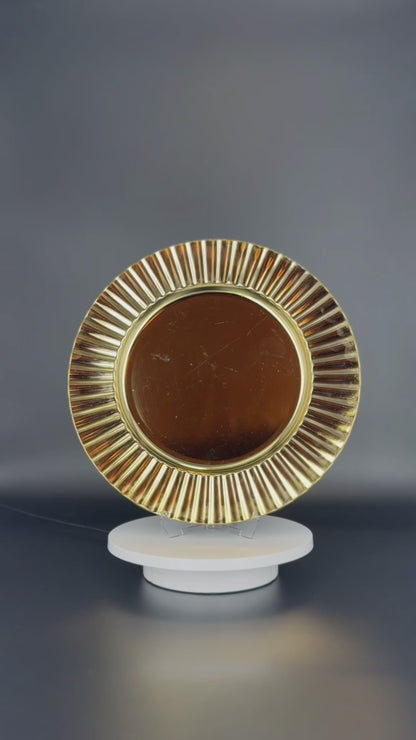 Platzteller Gold Hochglanz mit Muster 32cm - Edle Tischunterlage für Hochzeiten & Gastronomie