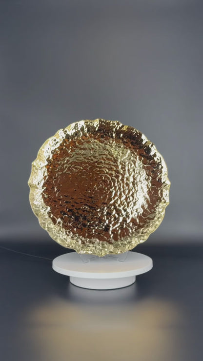 Platzteller Gold mit Muster 32cm - Edle Tischunterlage für Hochzeiten & Gastronomie