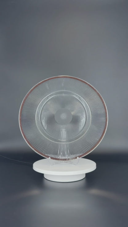 Transparente Platzteller mit Gold-, Silber & Schwarzrand Streifen 32cm - Edle Tischunterlage für Hochzeiten & Gastronomie