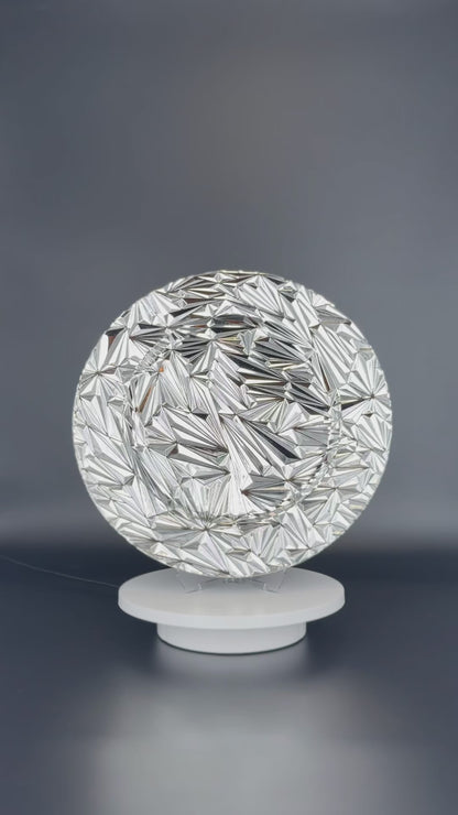 Platzteller Gold/Silber mit Muster 32cm - Edle Tischunterlage für Hochzeiten & Gastronomie